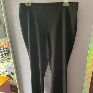 VINTAGE Express, Black Boot Cut Pants with Slit, Size L